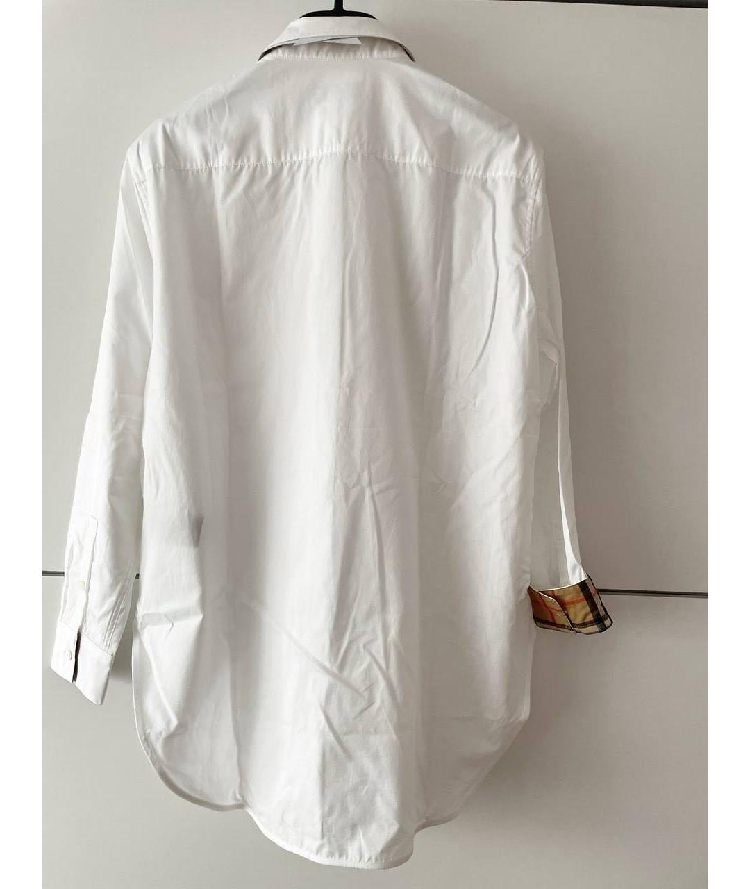 BURBERRY Белая хлопковая рубашка, фото 2