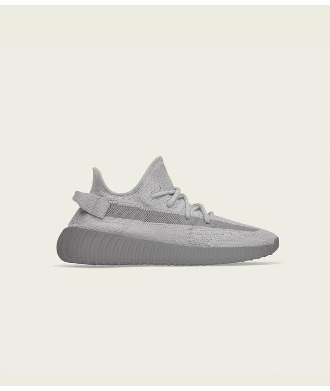 ADIDAS YEEZY Антрацитовые текстильные кроссовки, фото 9