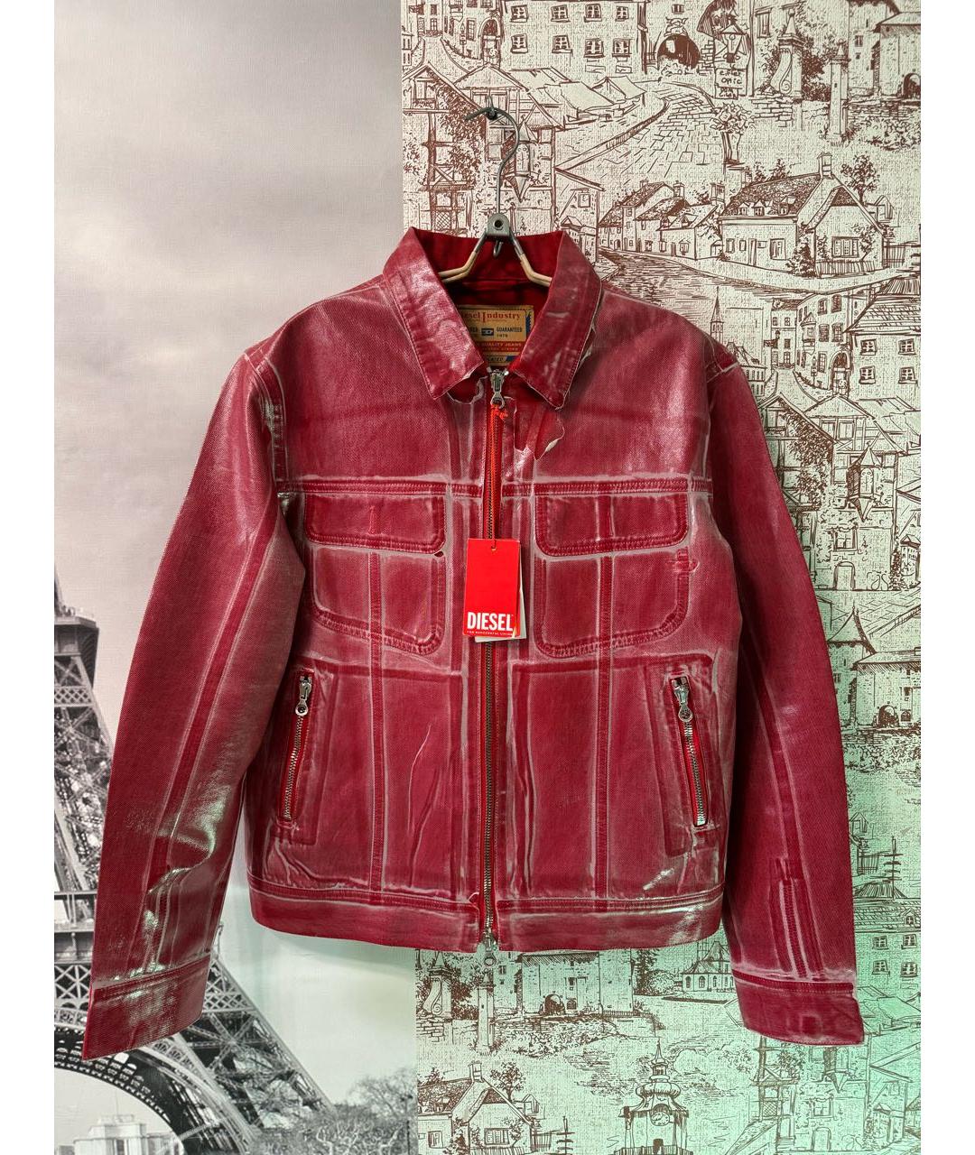 DIESEL Красная деним куртка, фото 8