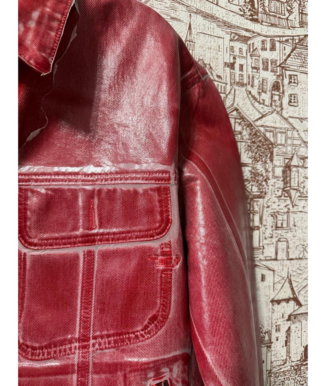 DIESEL Красная деним куртка, фото 3