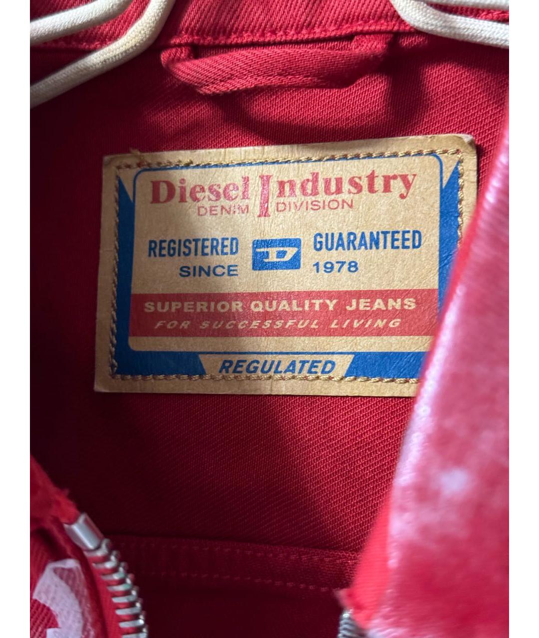 DIESEL Красная деним куртка, фото 5