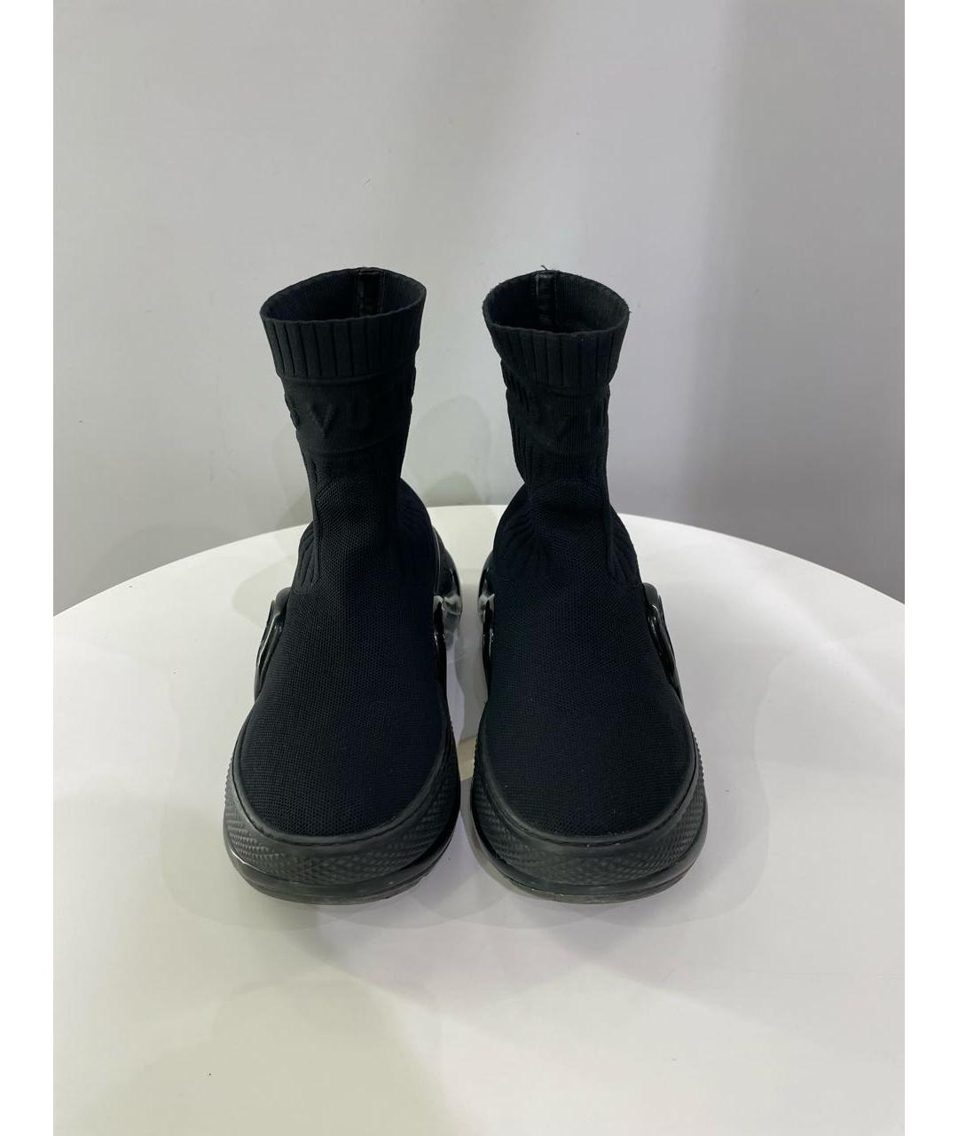 LOUIS VUITTON PRE-OWNED Черные текстильные кроссовки, фото 2