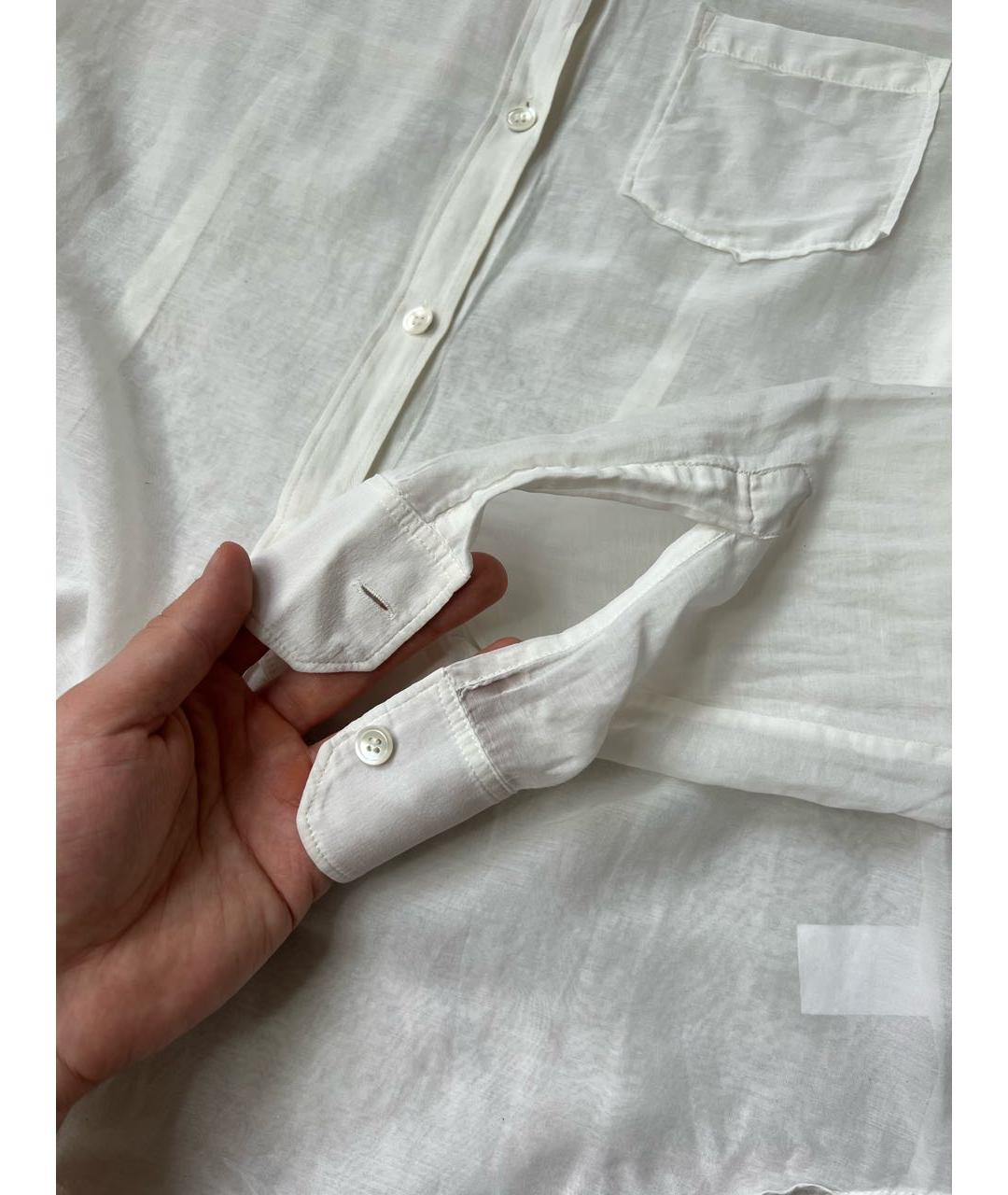THEORY Белая хлопковая блузы, фото 4