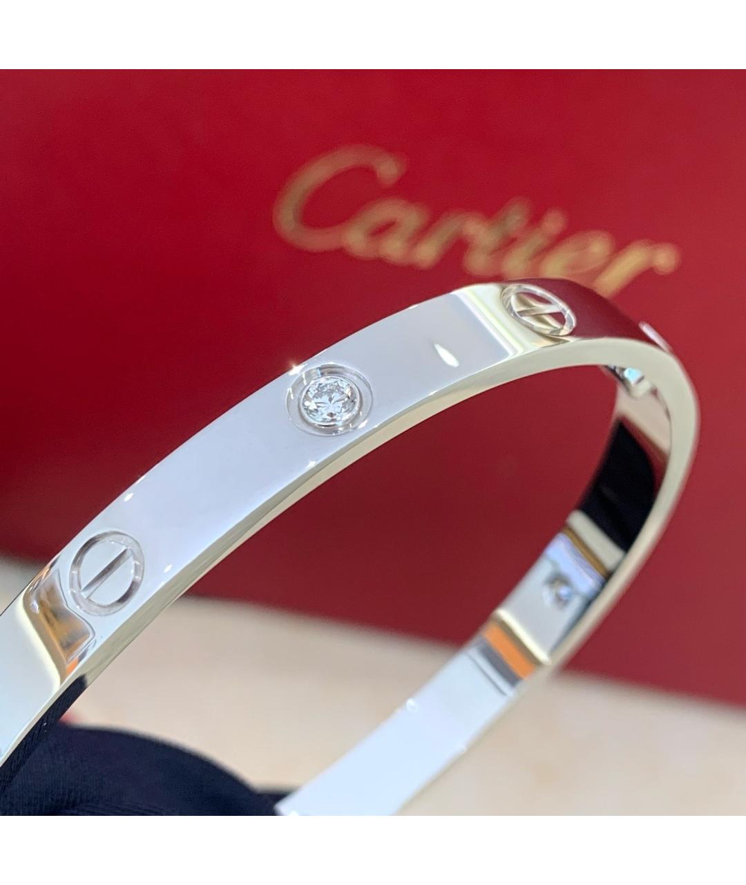 CARTIER Серебрянный браслет из белого золота, фото 7