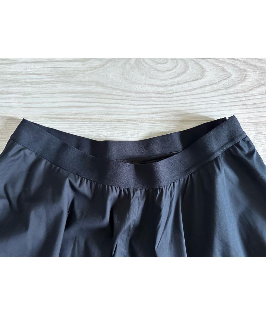 COS Темно-синяя хлопковая юбка миди, фото 4