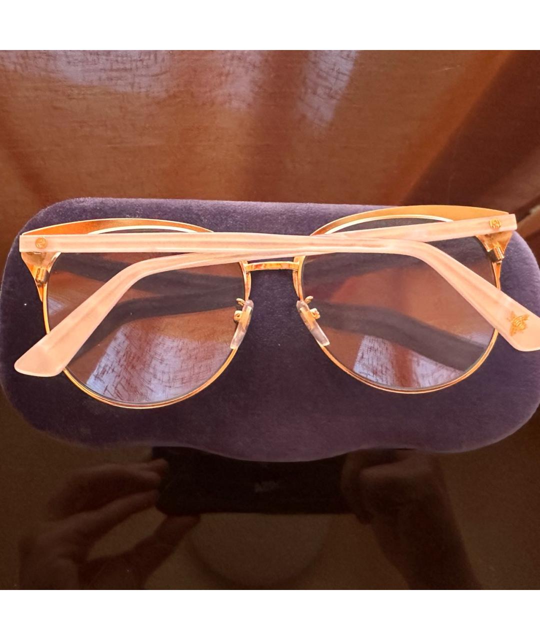 GUCCI Голубые пластиковые солнцезащитные очки, фото 2