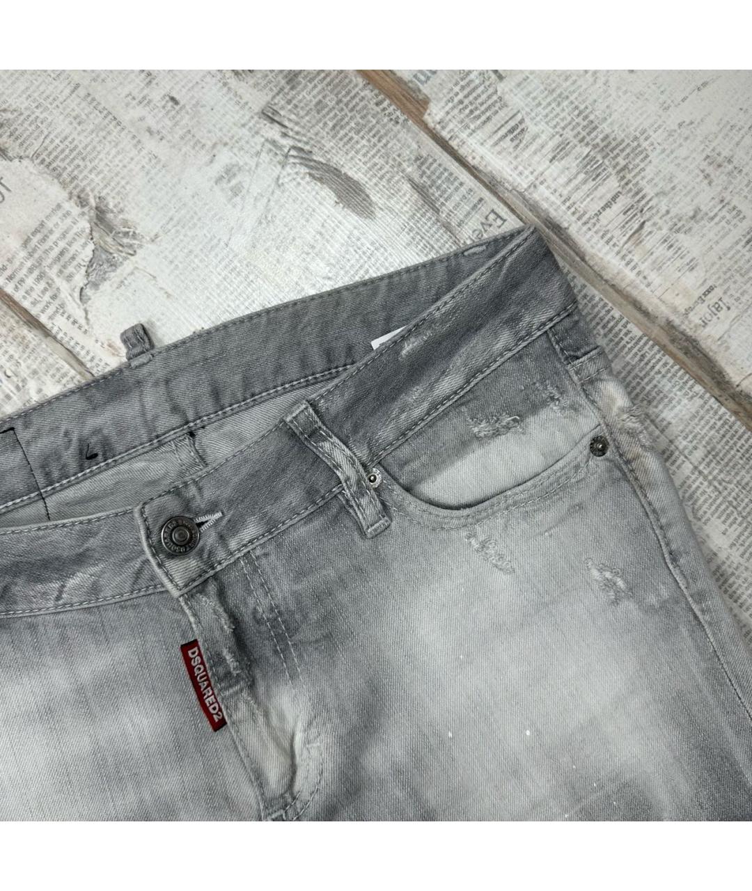 DSQUARED2 Серые джинсы слим, фото 2