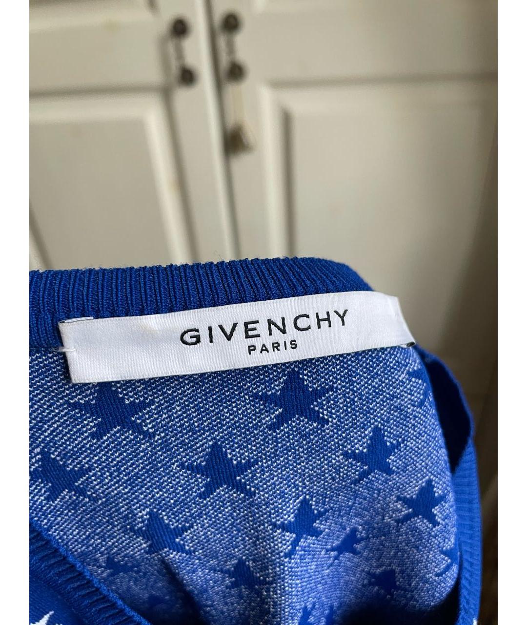 GIVENCHY Синее вискозное платье, фото 5