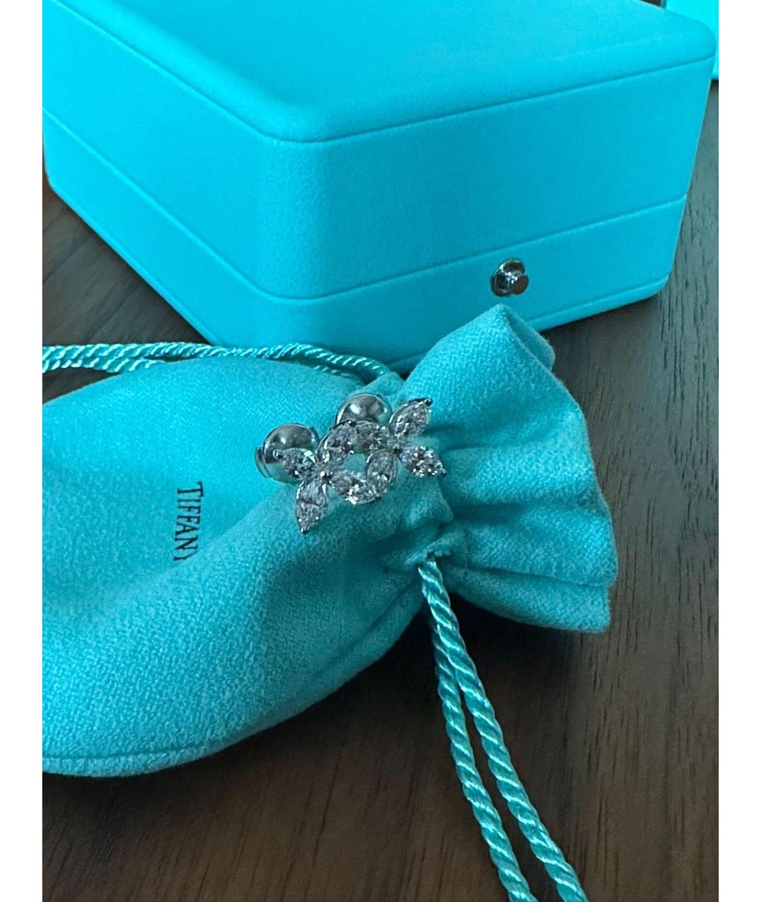 TIFFANY&CO Платиновые серьги, фото 4