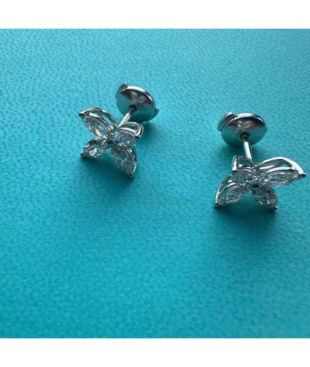 TIFFANY&CO Платиновые серьги, фото 6