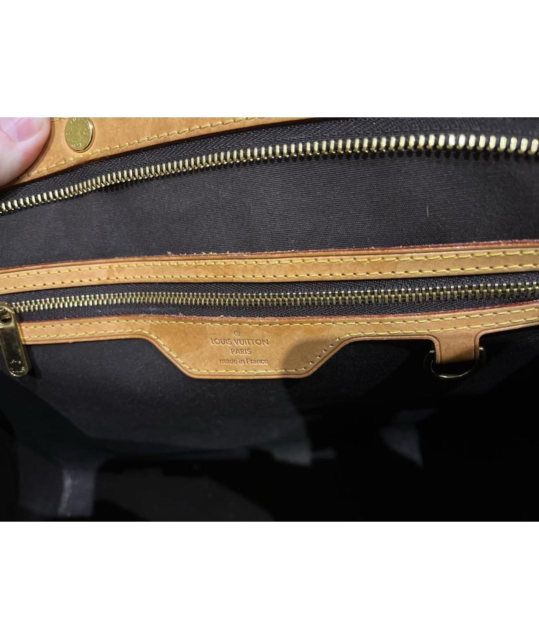 LOUIS VUITTON Бордовая сумка с короткими ручками из лакированной кожи, фото 5