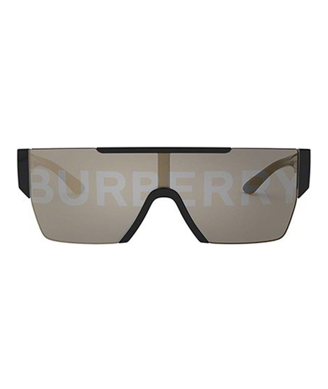 BURBERRY Черные пластиковые солнцезащитные очки, фото 5