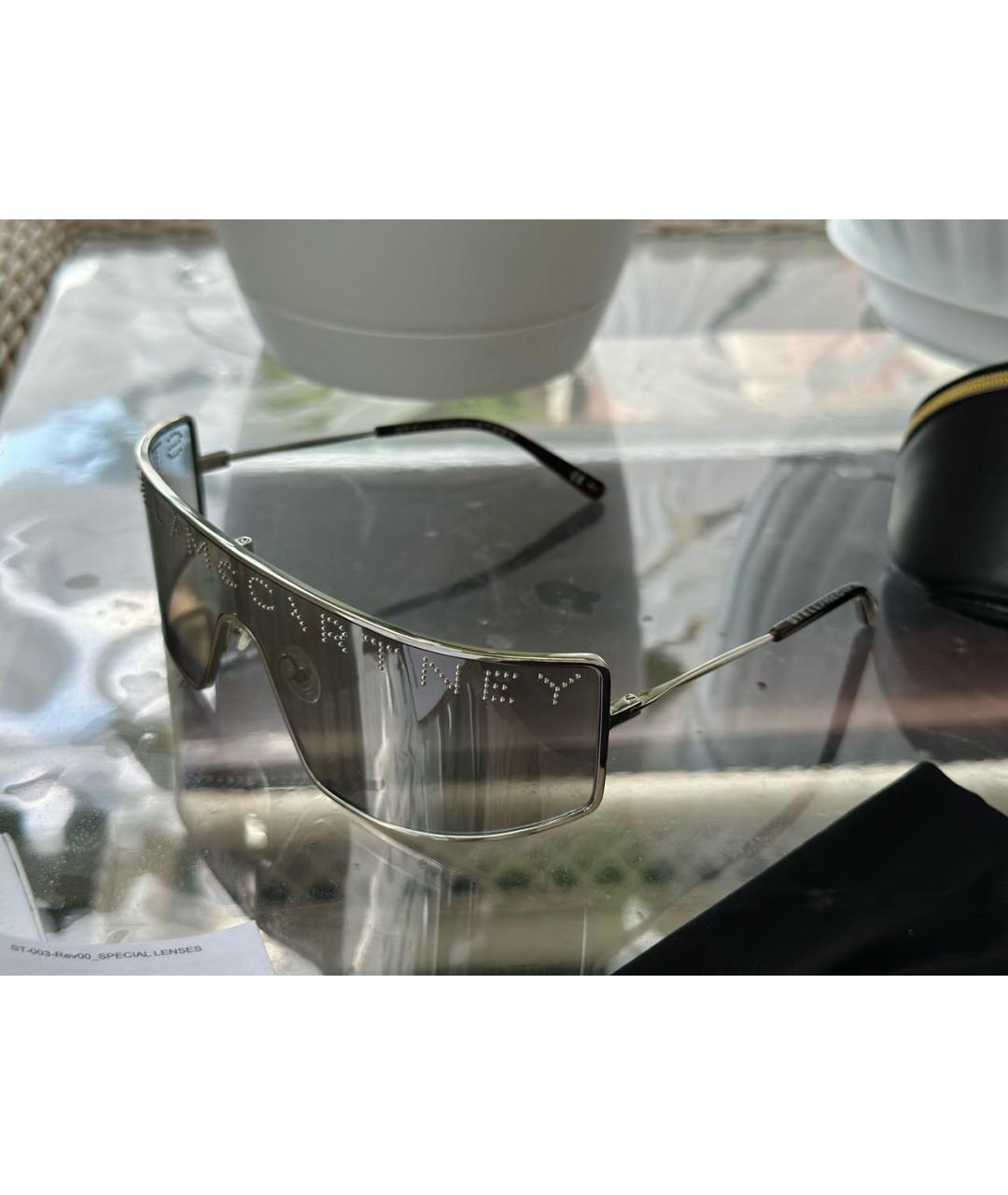 STELLA MCCARTNEY Серебряные солнцезащитные очки, фото 4