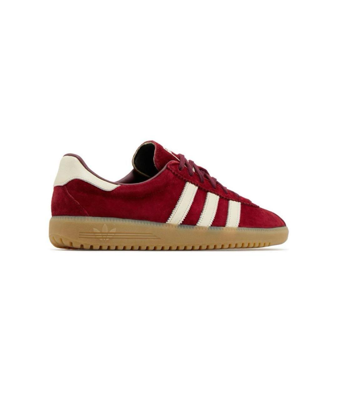 ADIDAS Бордовые замшевые кеды, фото 2