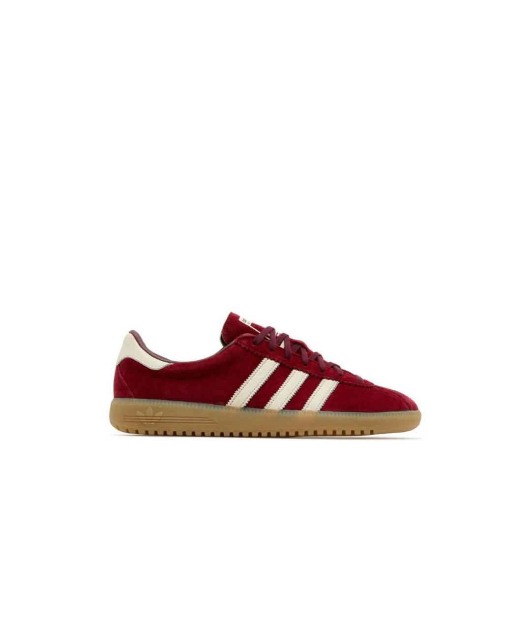 ADIDAS Бордовые замшевые кеды, фото 3