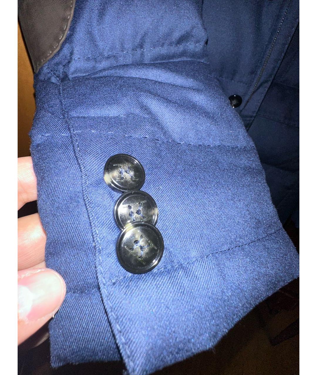 KITON Синяя шелковая куртка, фото 7