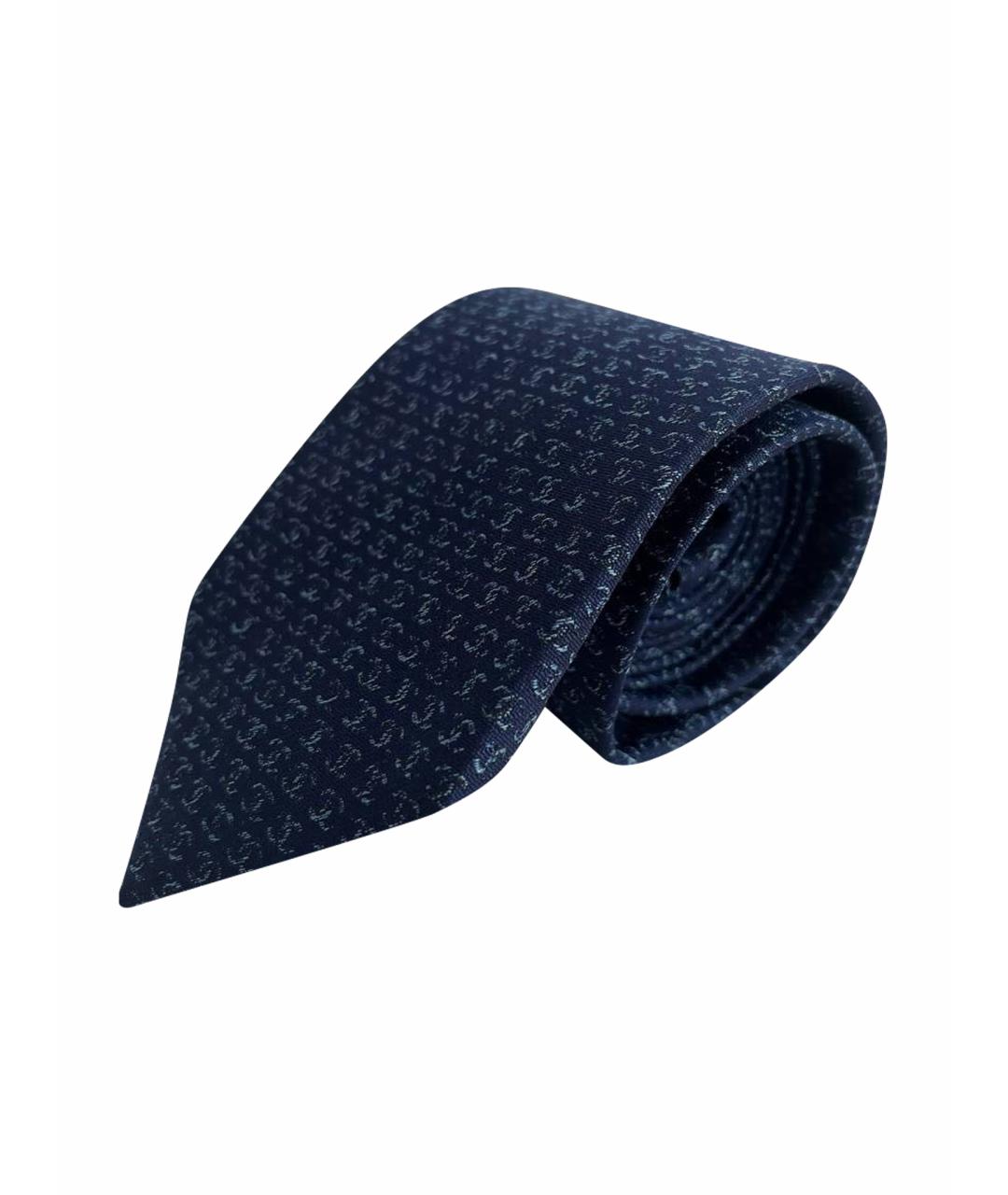 CHANEL Темно-синий галстук, фото 1