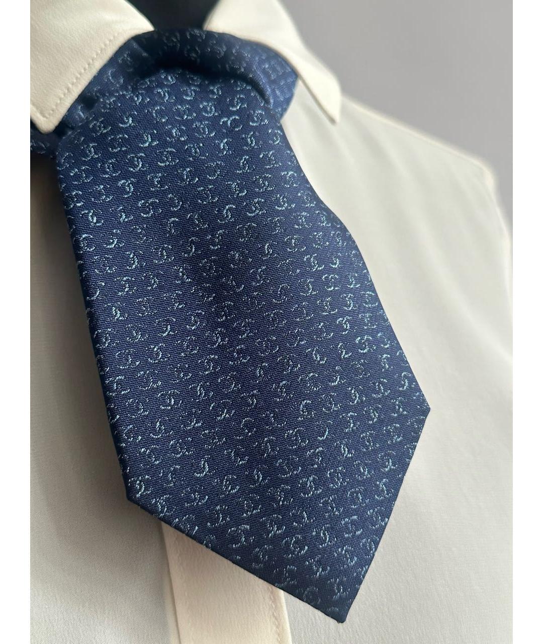 CHANEL Темно-синий галстук, фото 5
