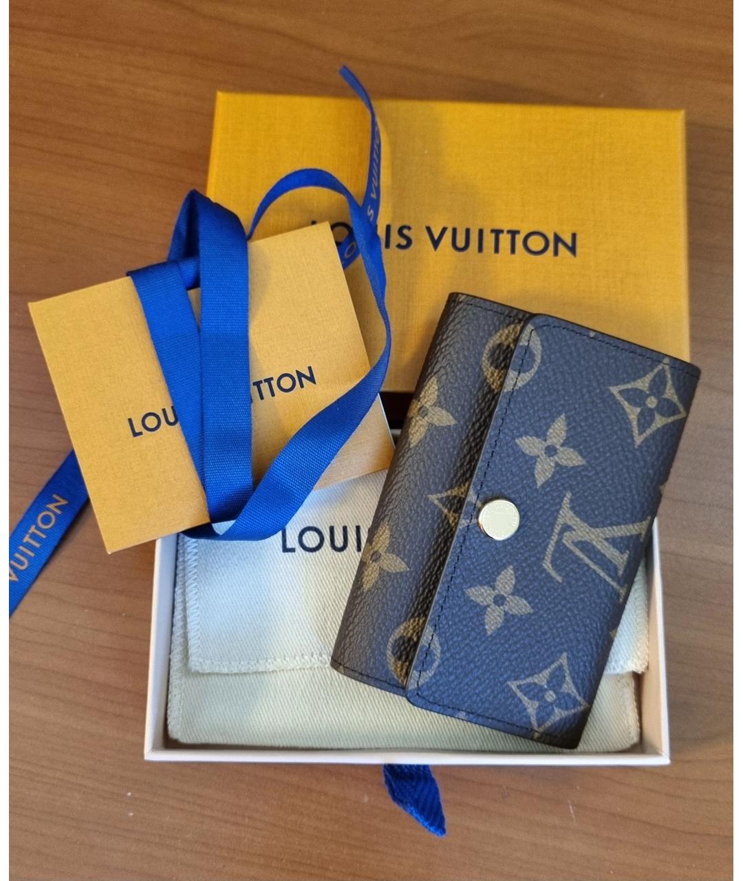 LOUIS VUITTON PRE-OWNED Коричневая ключница, фото 5