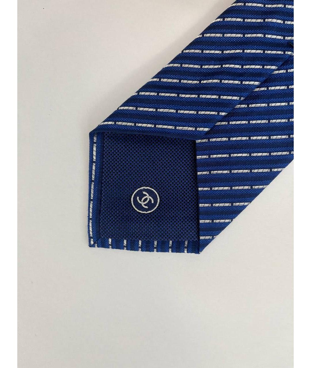 CHANEL PRE-OWNED Синий галстук, фото 3