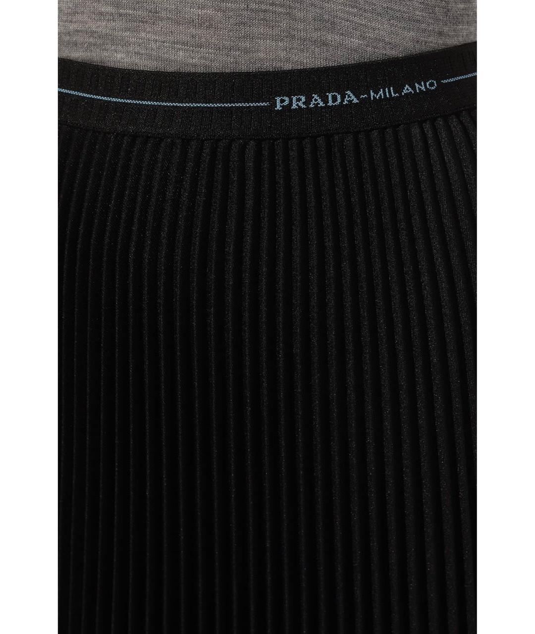 PRADA Темно-синяя юбка миди, фото 2