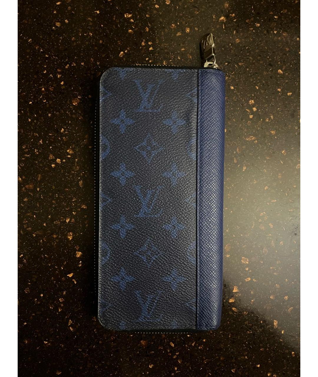 LOUIS VUITTON PRE-OWNED Синий кожаный кошелек, фото 2