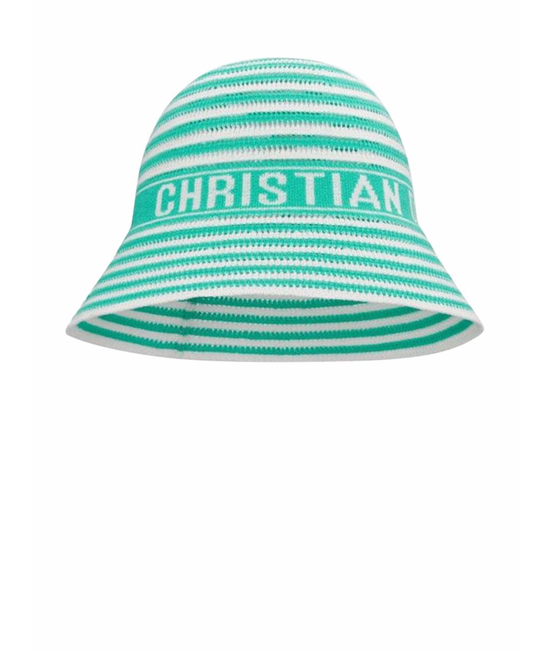 CHRISTIAN DIOR Бирюзовая шляпа, фото 1