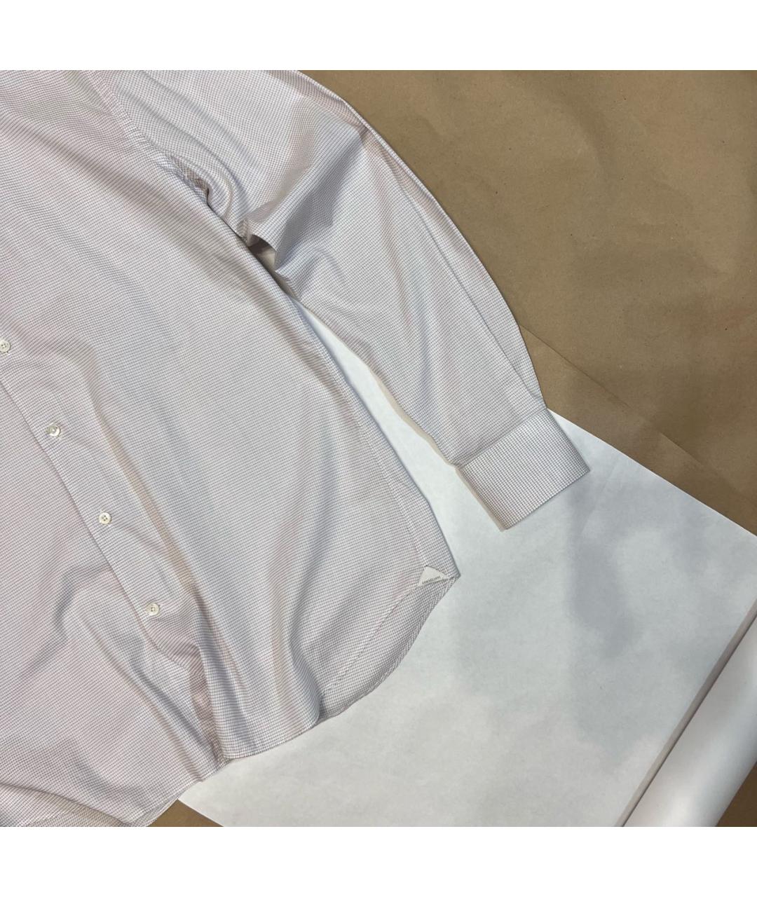 CORNELIANI Белая хлопковая классическая рубашка, фото 4