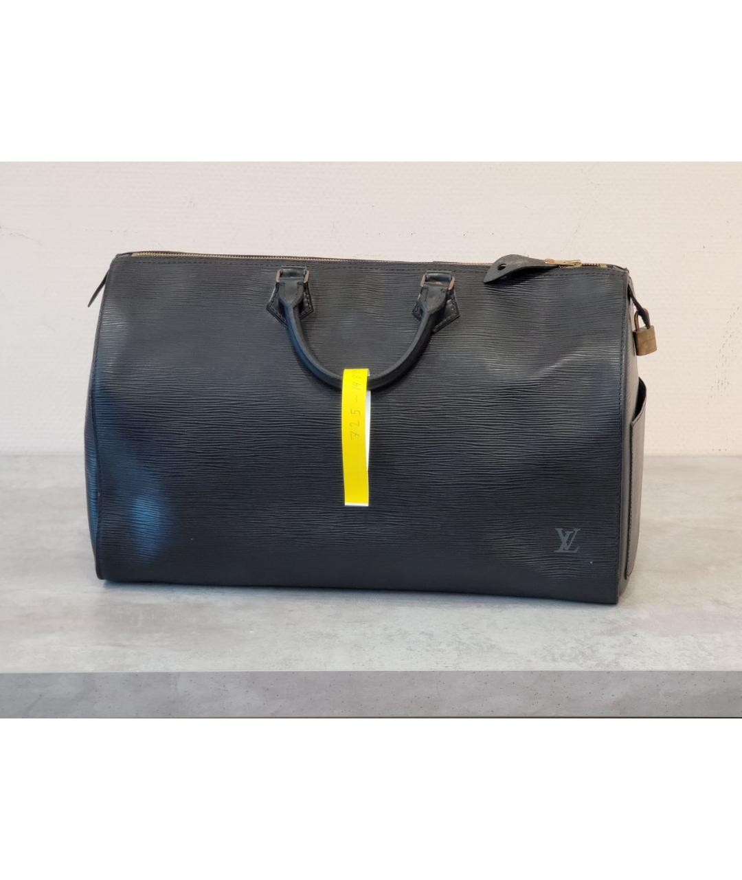 LOUIS VUITTON PRE-OWNED Черная кожаная дорожная/спортивная сумка, фото 2