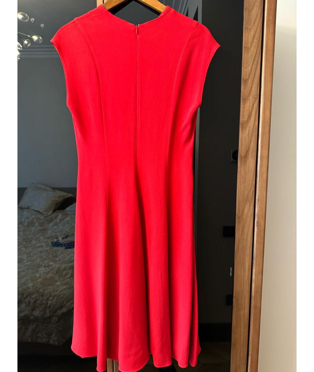 STELLA MCCARTNEY Красное шелковое повседневное платье, фото 3