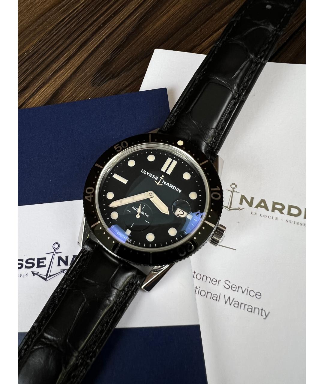 Ulysse Nardin Черные часы, фото 2