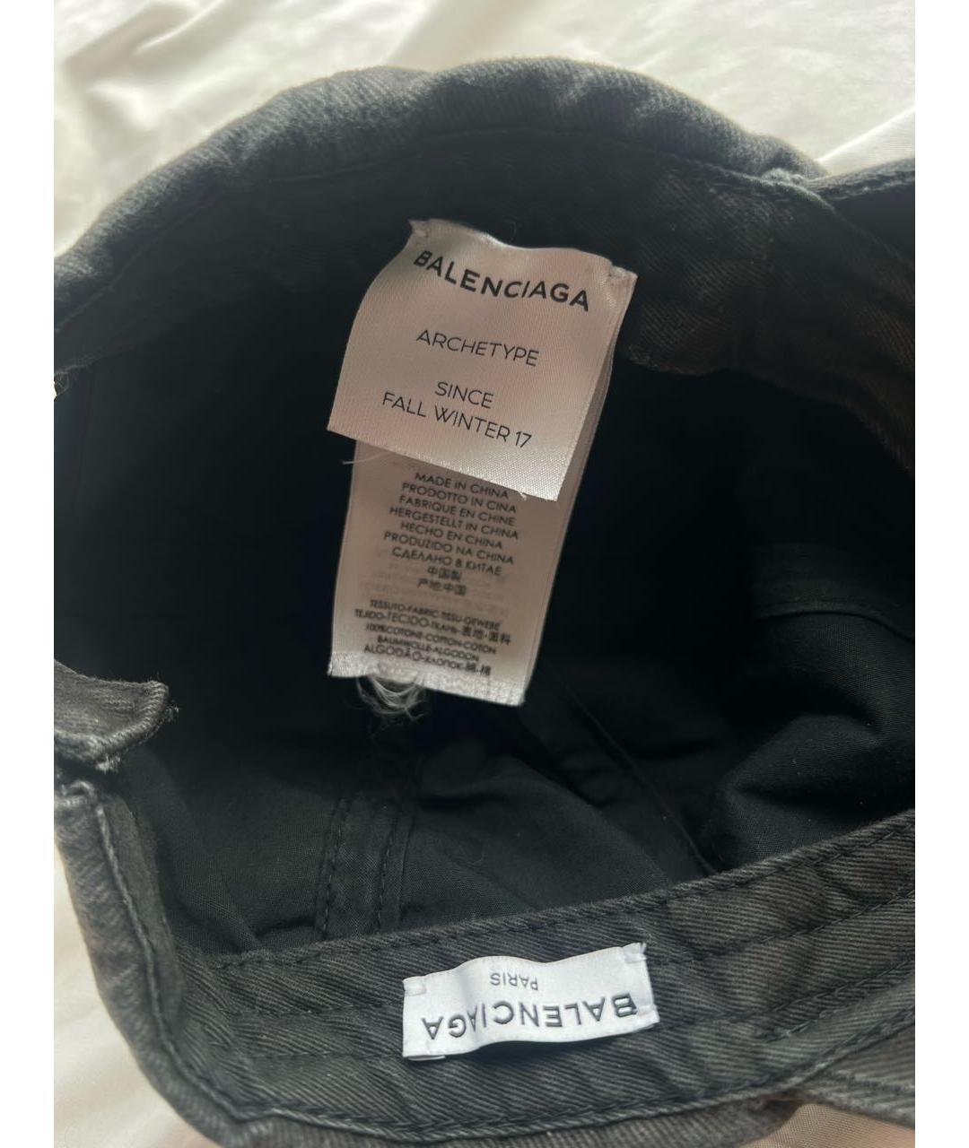 BALENCIAGA Черная кепка, фото 7