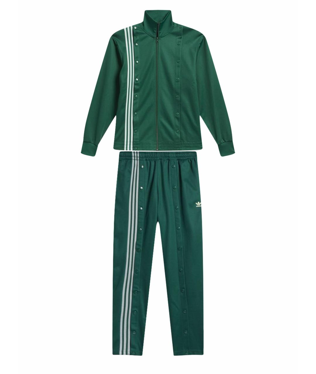 ADIDAS Зеленый хлопко-эластановый спортивные костюмы, фото 1