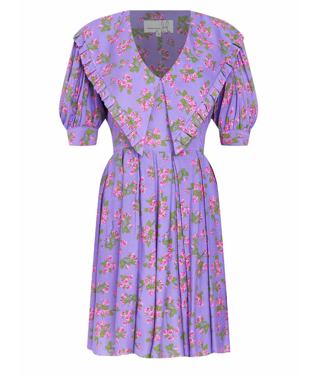 NATASHA ZINKO Фиолетовое повседневное платье, фото 1