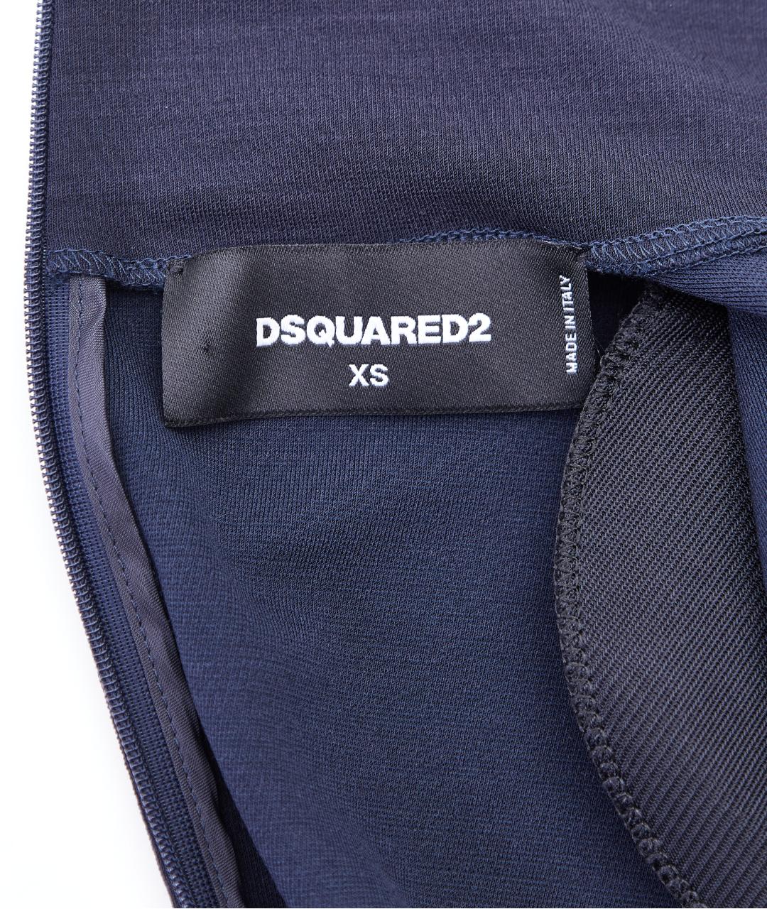 DSQUARED2 Темно-синее повседневное платье, фото 4