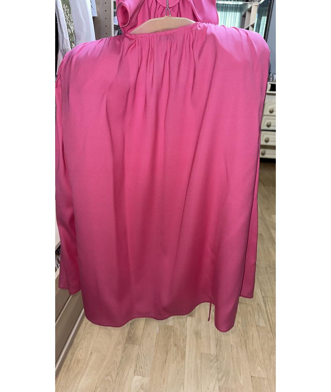 MAGDA BUTRYM Розовая шелковая блузы, фото 2