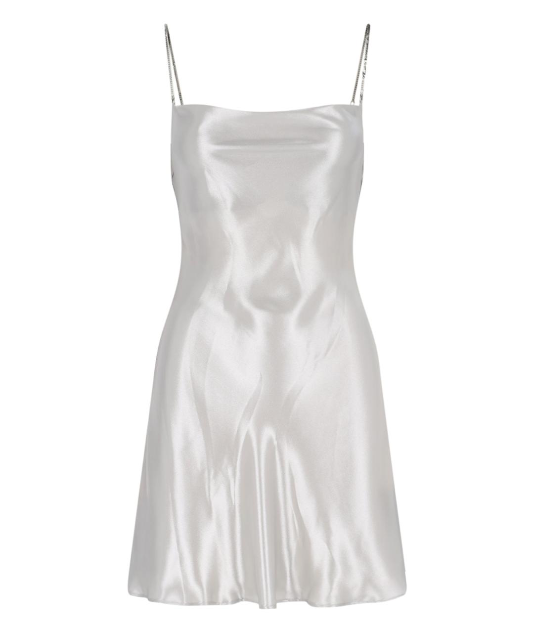 DIESEL Серебряное коктейльное платье, фото 1