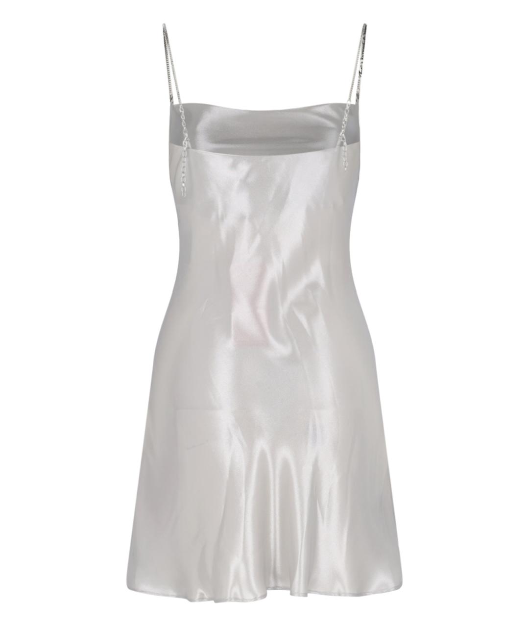 DIESEL Серебряное коктейльное платье, фото 2