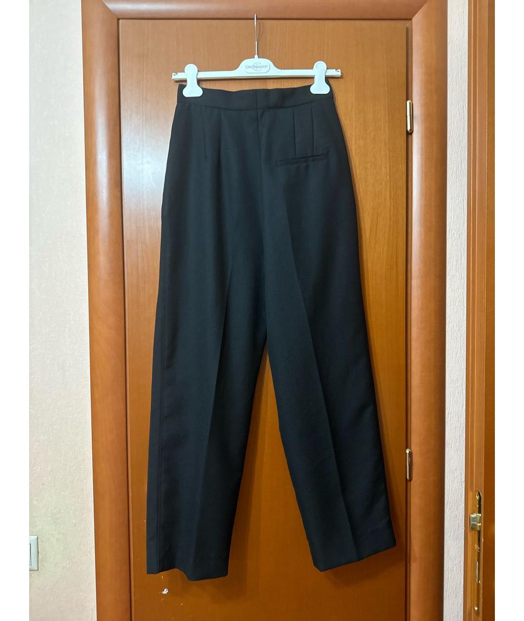 SANDRO Черный шерстяной костюм с брюками, фото 8