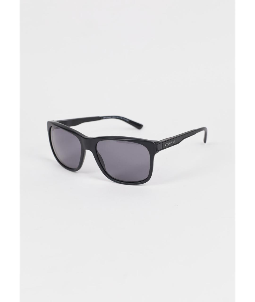 BVLGARI Черные пластиковые солнцезащитные очки, фото 5