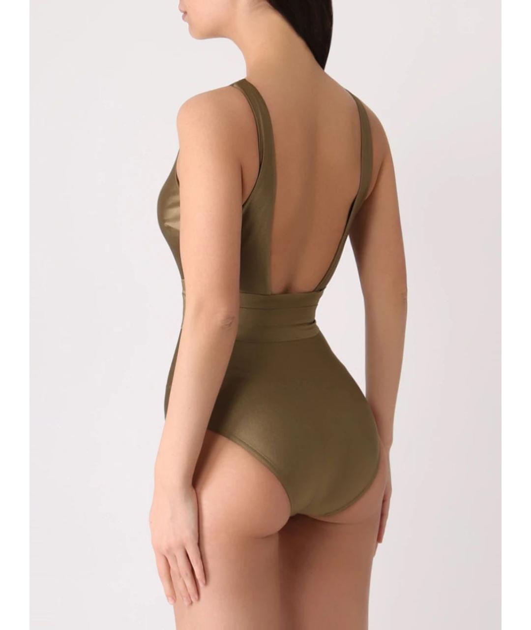 ZIMMERMANN Хаки полиамидовый купальник, фото 3
