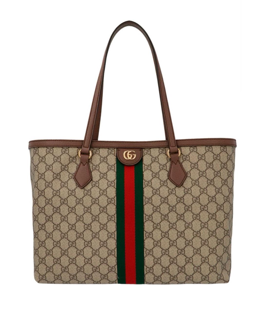 GUCCI Коричневая сумка тоут, фото 1