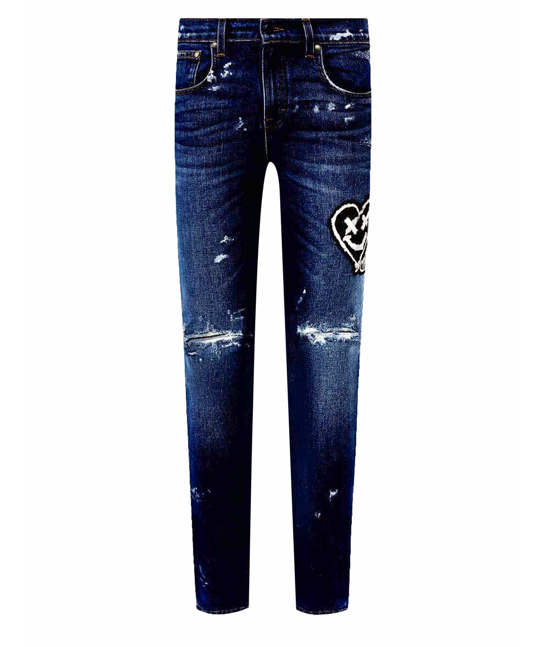 DOMREBEL Темно-синие хлопковые джинсы слим, фото 1