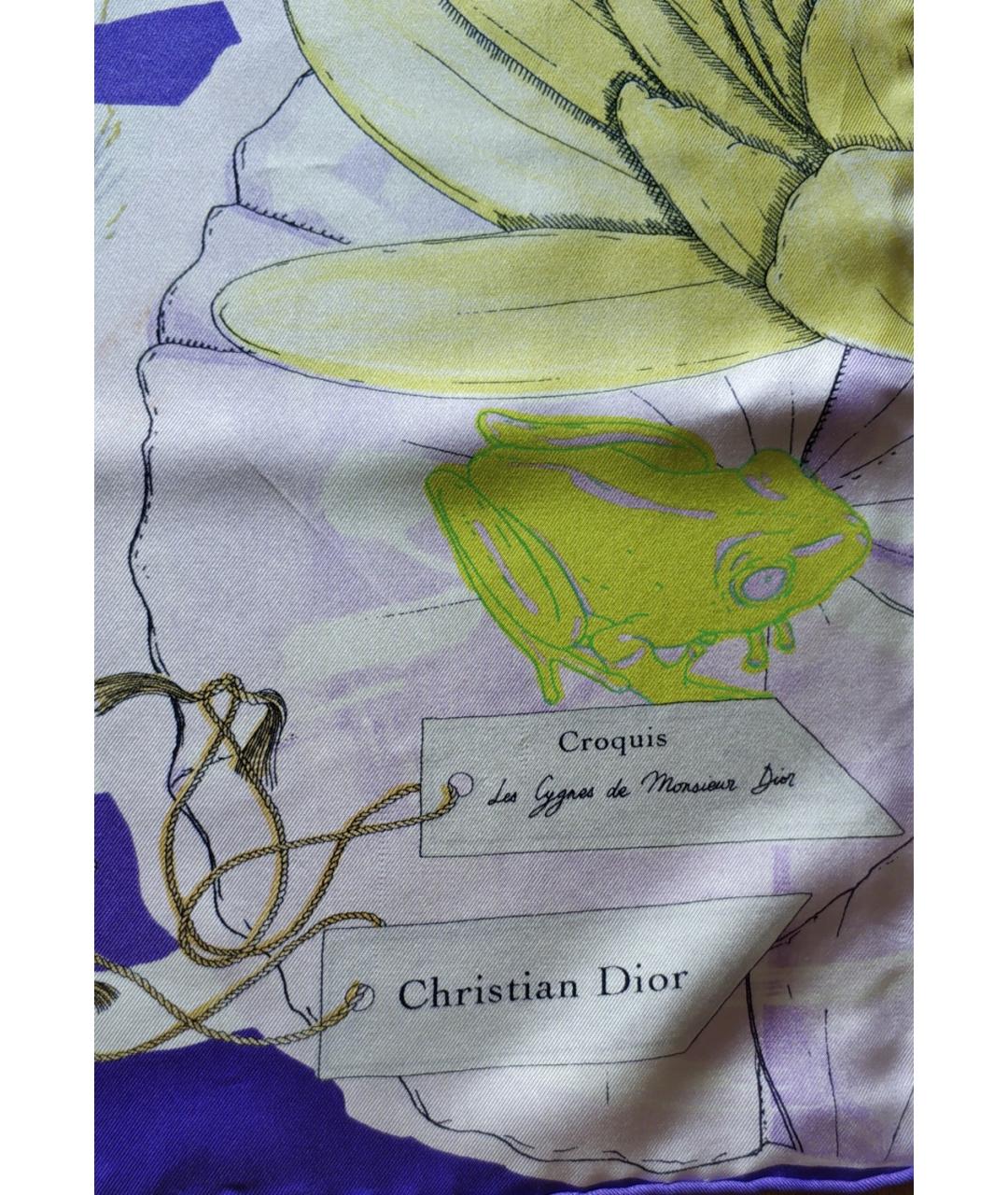 CHRISTIAN DIOR PRE-OWNED Мульти шелковый платок, фото 2