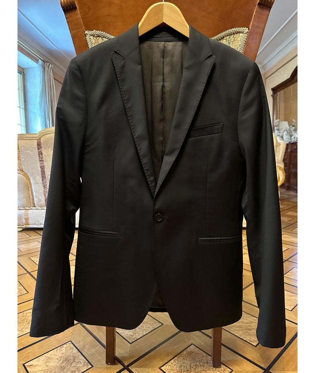 KENZO Черный шерстяной пиджак, фото 6