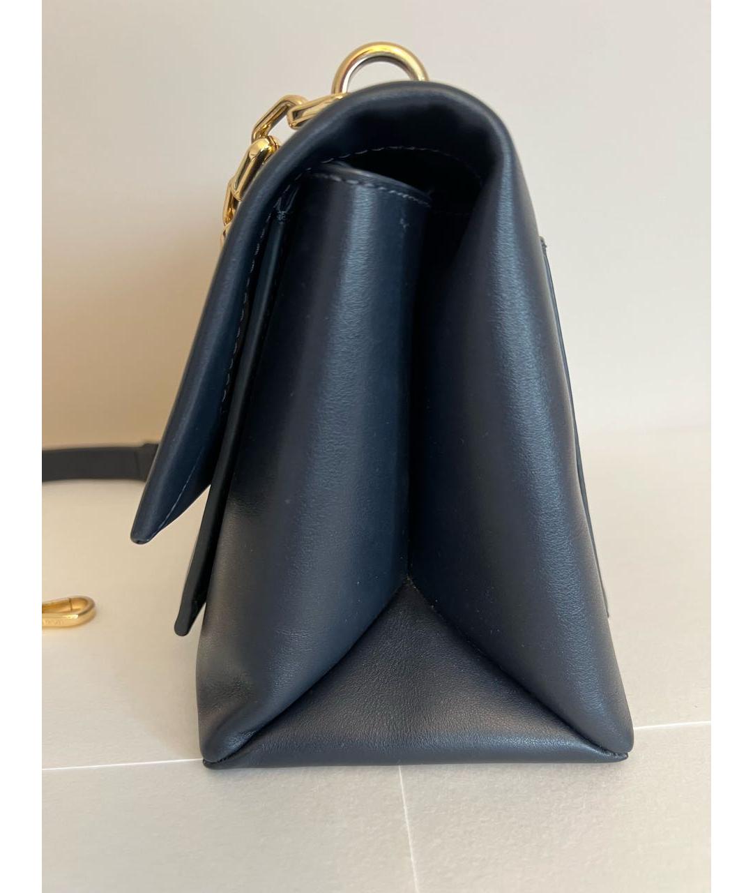 MICHAEL KORS Темно-синяя кожаная сумка через плечо, фото 6