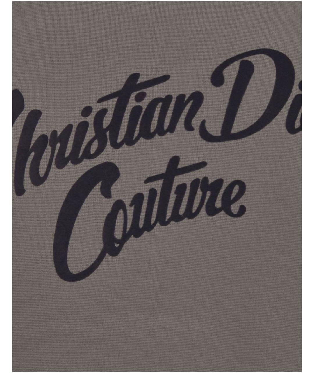 CHRISTIAN DIOR PRE-OWNED Серая хлопковая футболка, фото 7