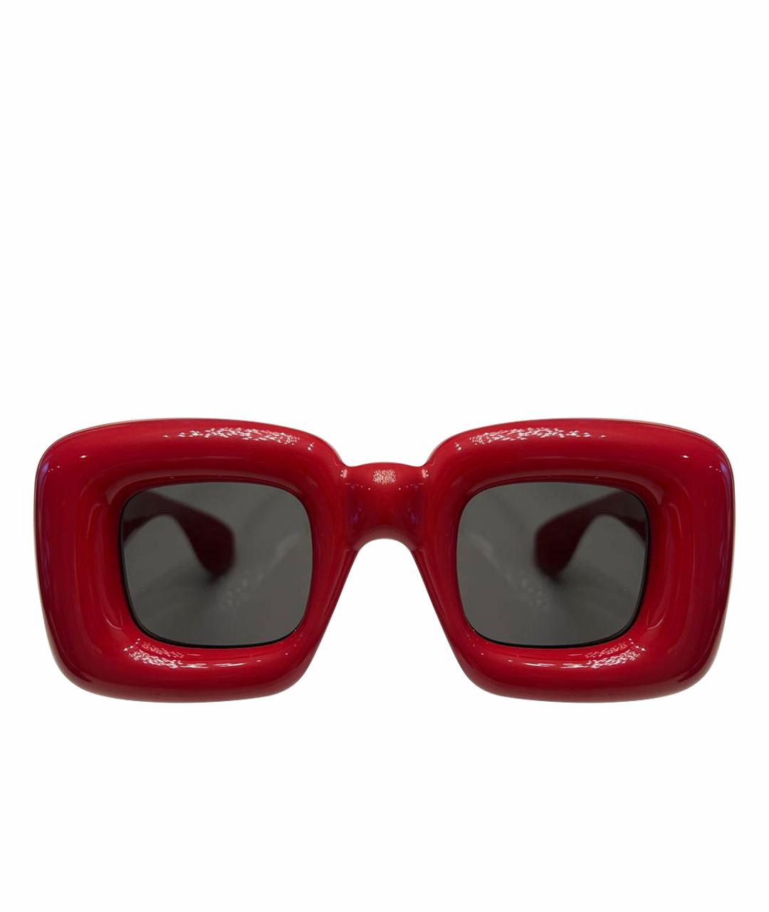 LOEWE Красные пластиковые солнцезащитные очки, фото 1