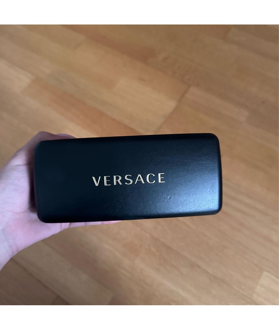 VERSACE Белые пластиковые солнцезащитные очки, фото 4