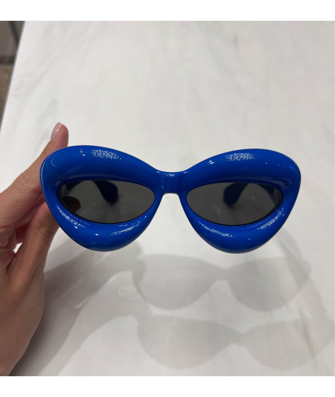 LOEWE Синие пластиковые солнцезащитные очки, фото 6